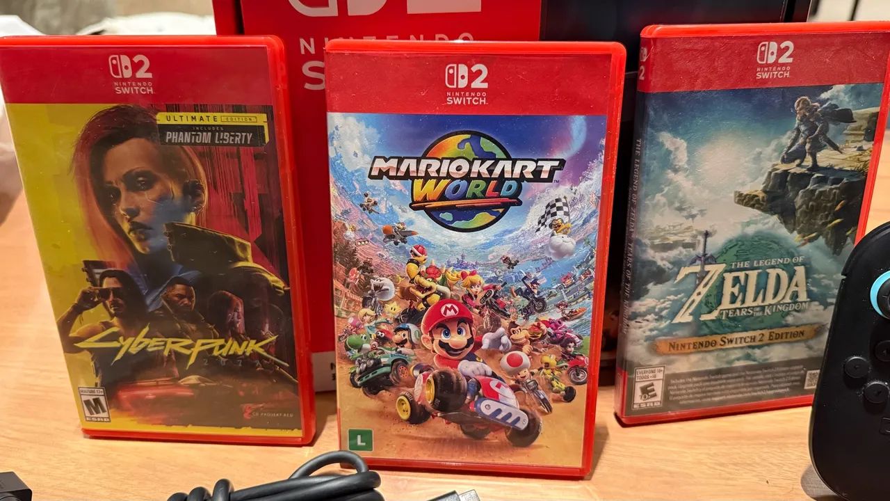 Combo Nintendo Switch 2 mais jogos - Foto 2