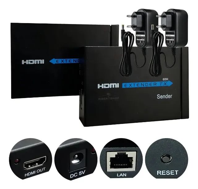 Extensor Hdmi 60metros Cabo De Rede - Foto 3