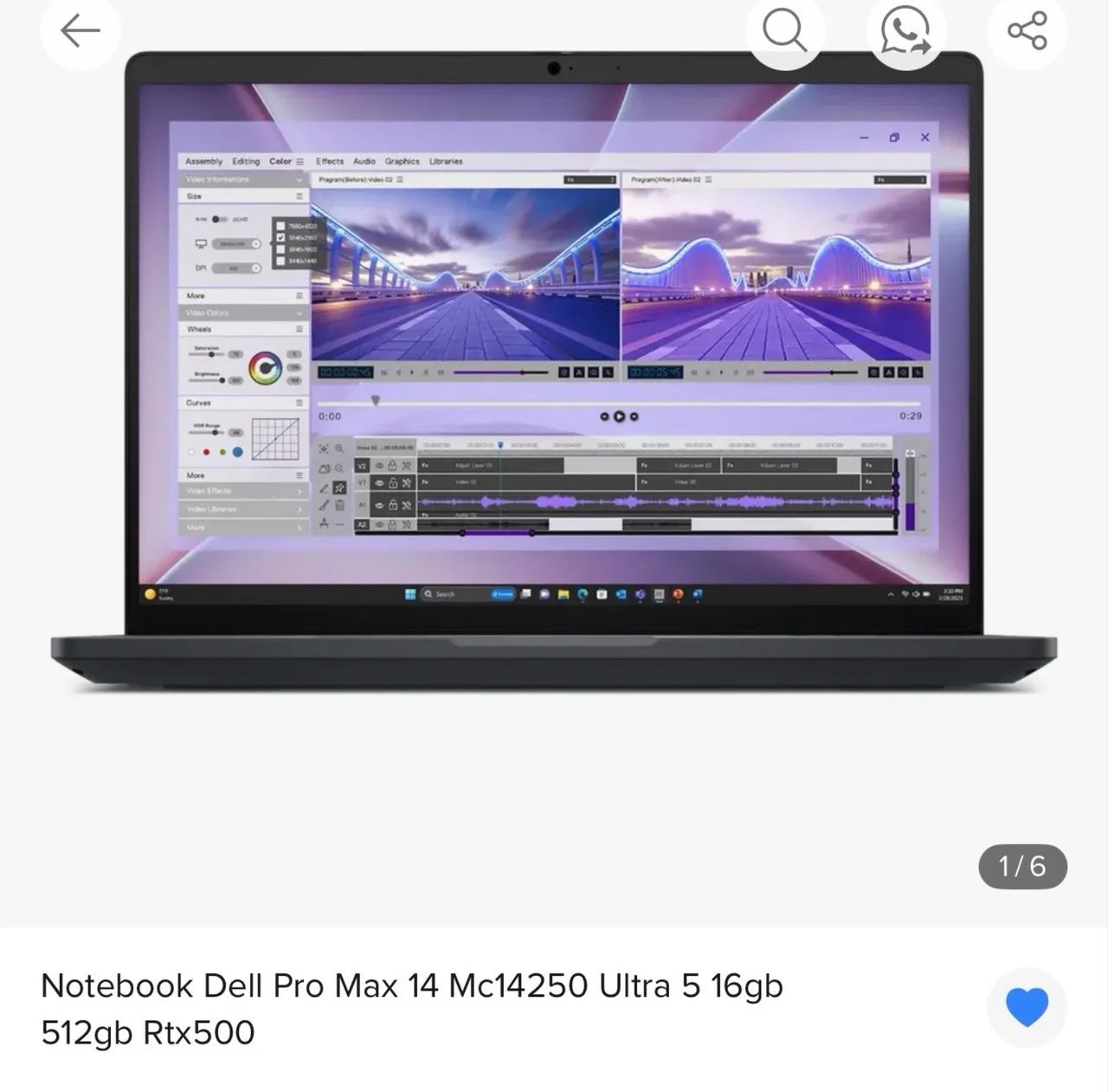 Notebook Dell Pro Max 14 Mc14250 Ultra 5 16gb 512gb Rtx500 - Foto 2