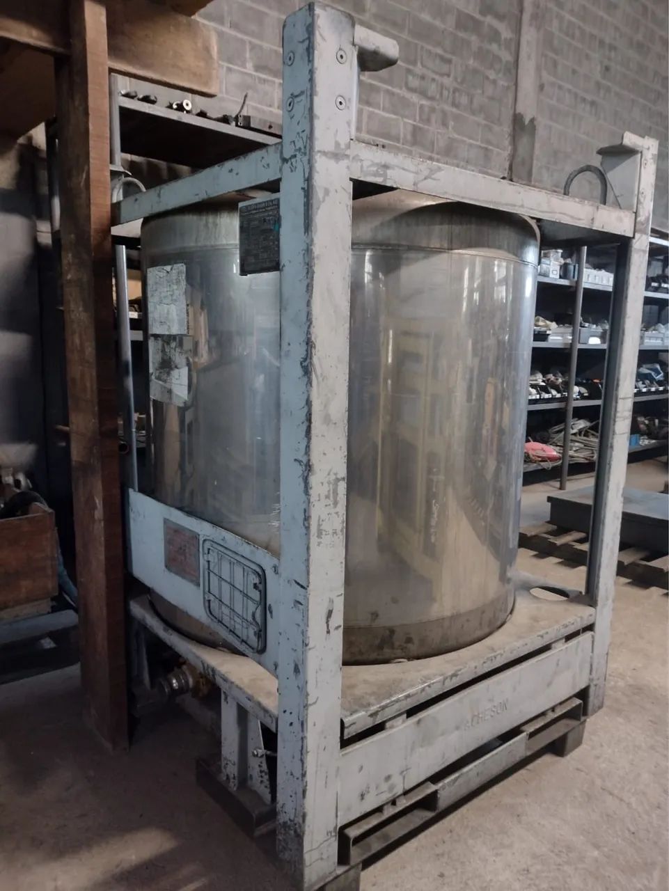 Reservatório aço inox inoxidável ibc 1000 litros  - Foto 3