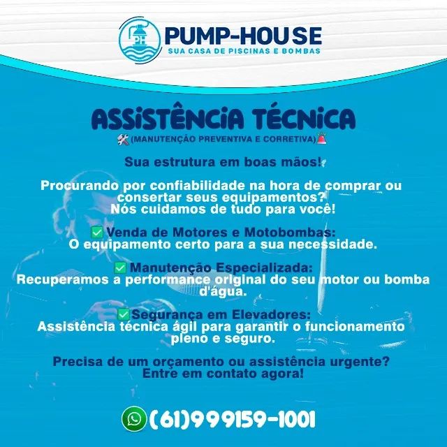 Bomba D'água Para Piscina 1/2CV 220v/60Hz Mono EBP50-2 Eletroplas - Foto 2