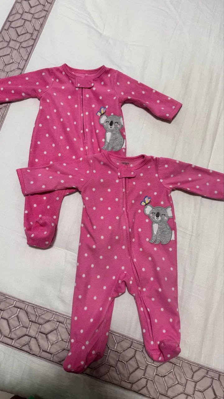 Macacão Carter s em Fleece! Para mamãe de gêmeos ! 