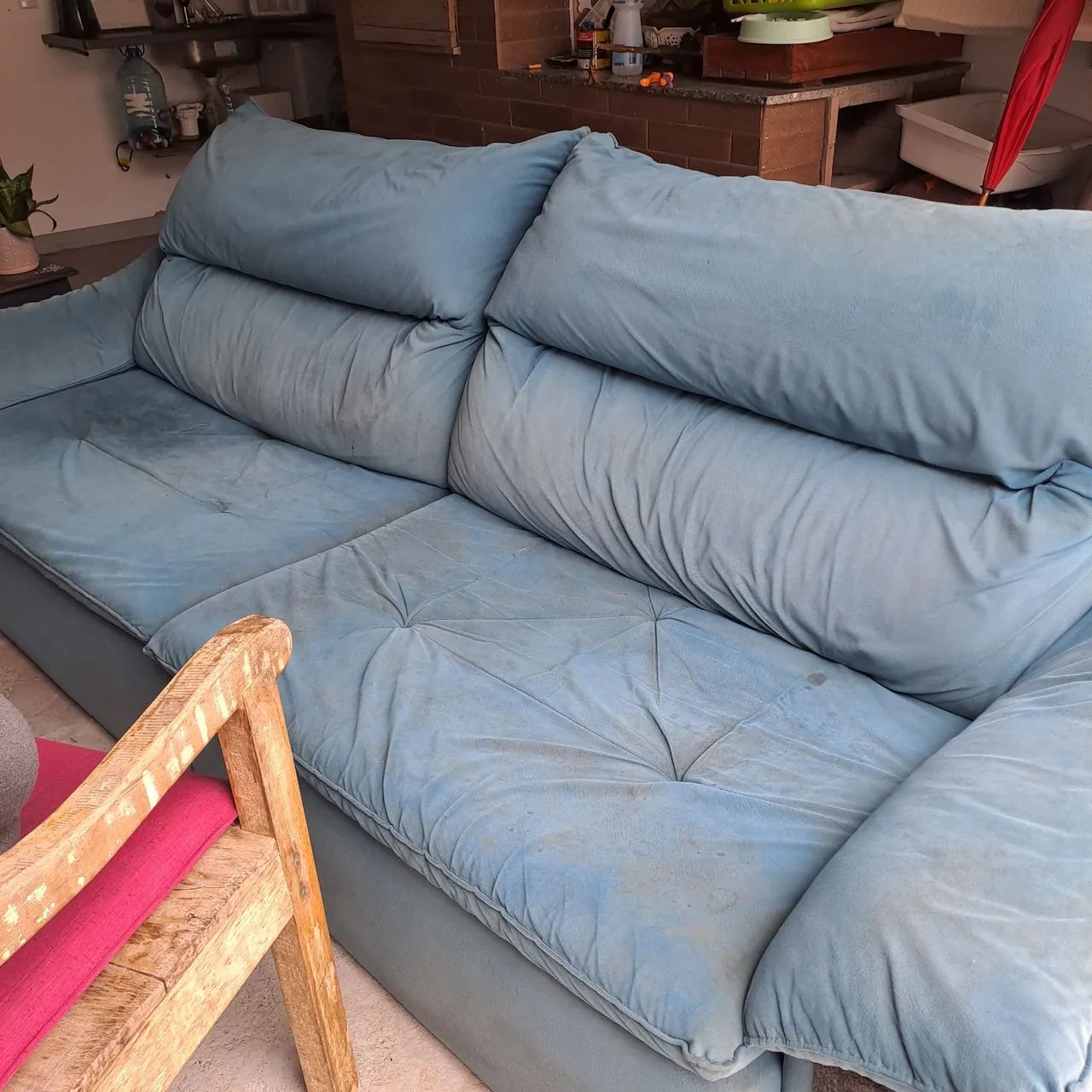 Sofá azul 