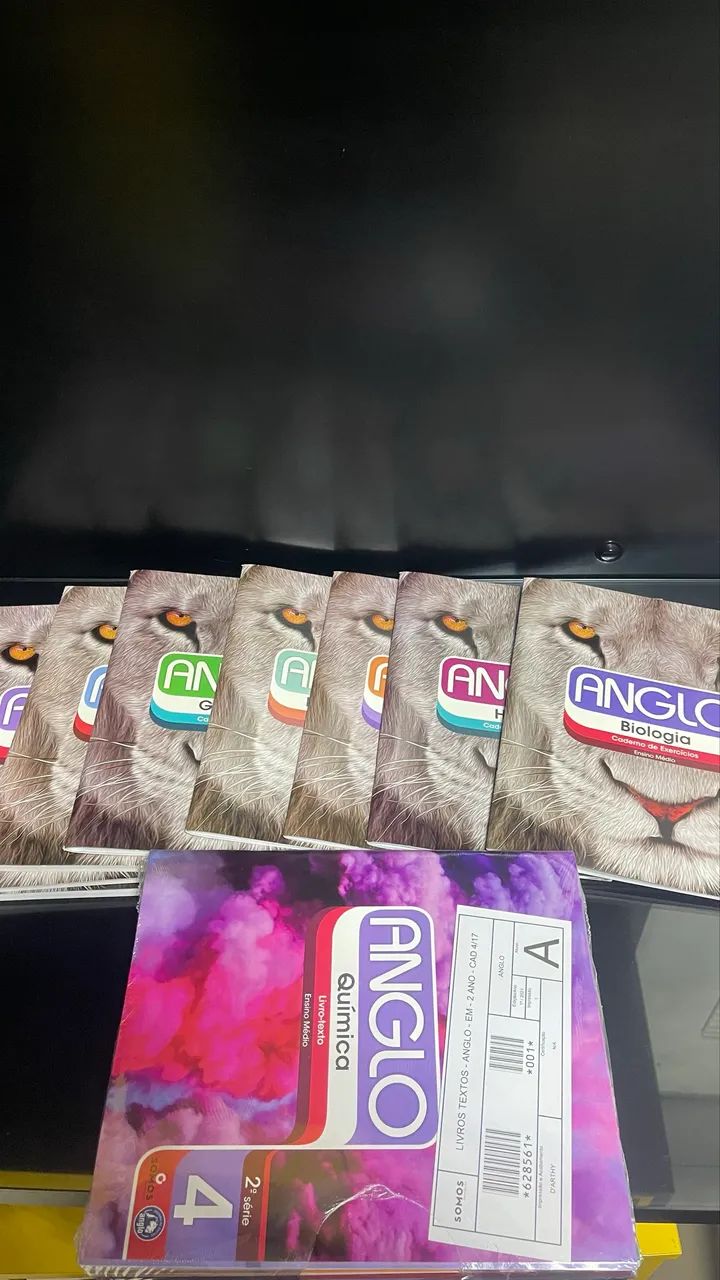 livros anglo 2 médio sem usar! 