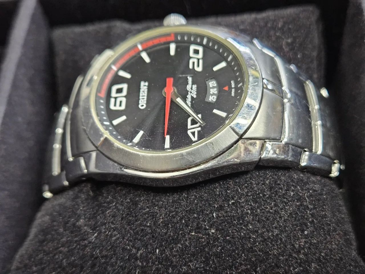 orient original esportivo unissex - aço inox, bateria nova