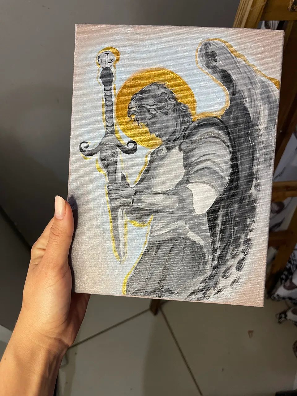 Tela pintada a mão  - Foto 4