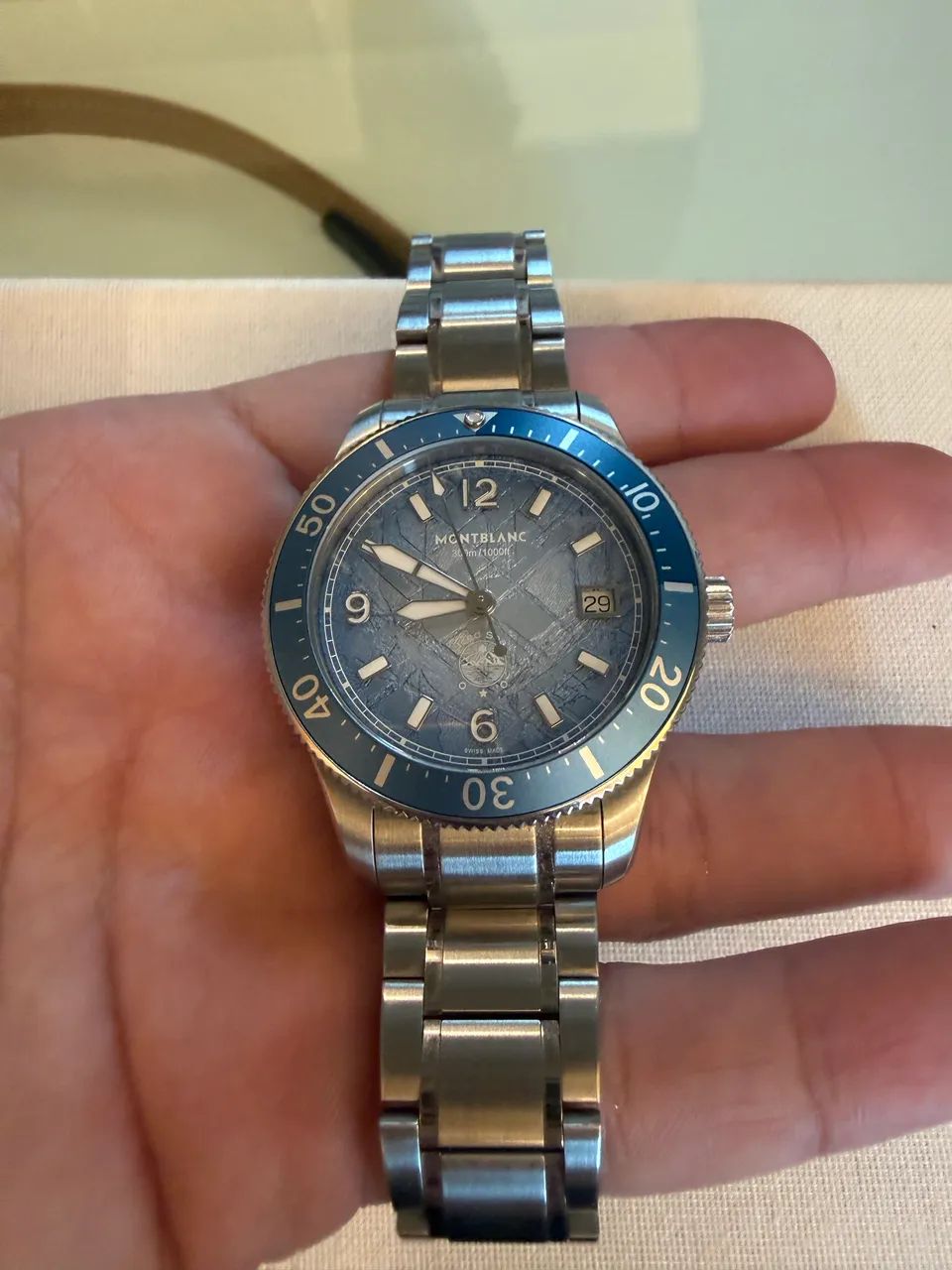 Montblanc Sea Automatic Date 0 Oxygen Iced Conjunto completo - Foto 2
