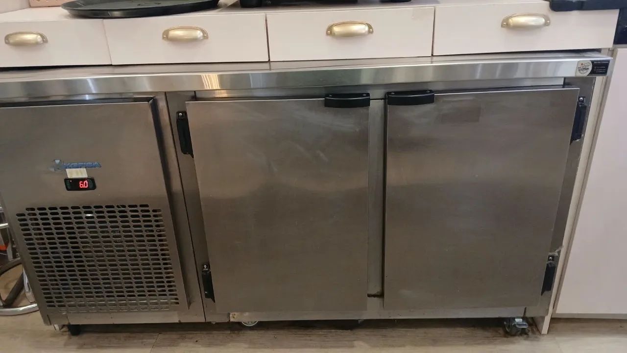 Refrigerador horizontal de inox