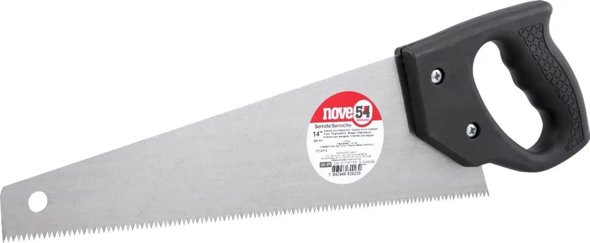 Serrote 14", aço temperado, cabo de plástico, NOVE54