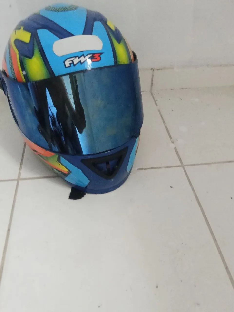Capacete FW3 GTR RACING COM OCULOS - Foto 2