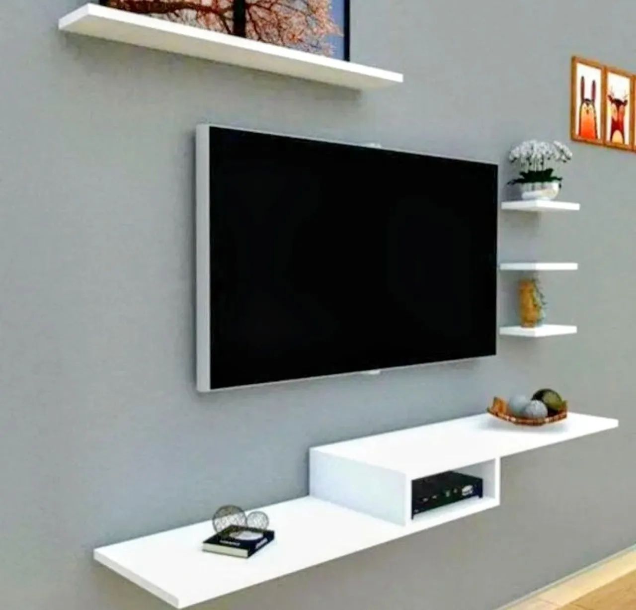 Rack minimalista suspenso
