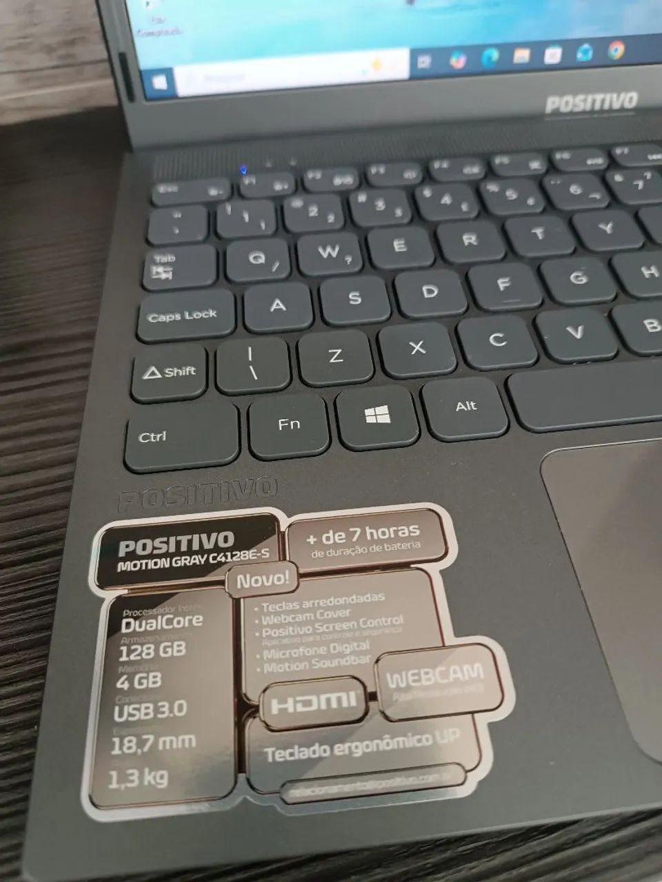 Notebook Positivo Motion Gray C4128E-S (novinho) - Foto 2
