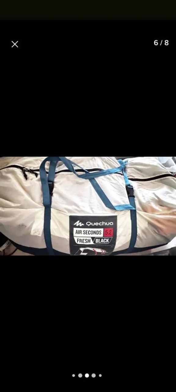 Barraca Quéchua Air Seconds 5.2 Fresh & Black Azul - Foto 4