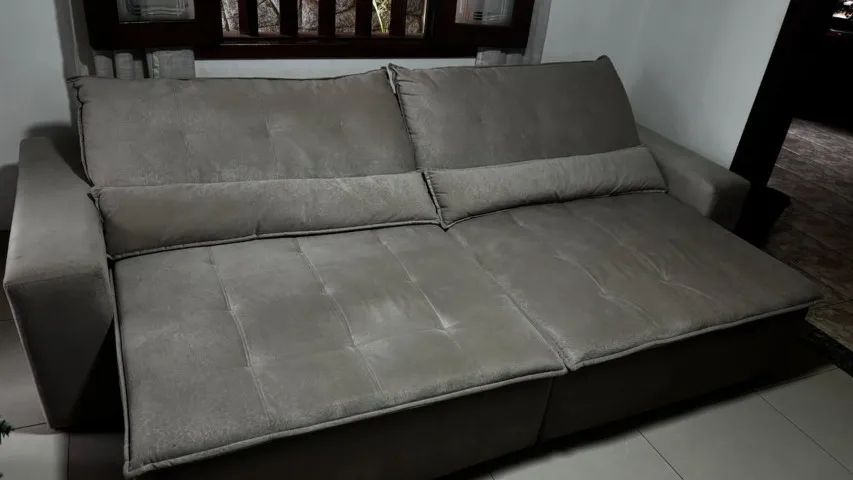 Sofá retratil Suede  medindo 2,90 - Foto 4