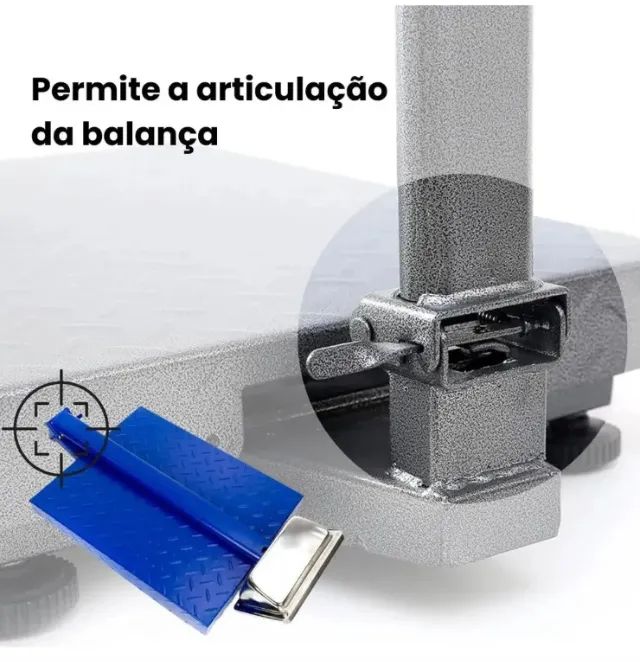 Balança Plataforma Digital P/ 150kg  40x30cm - Foto 4