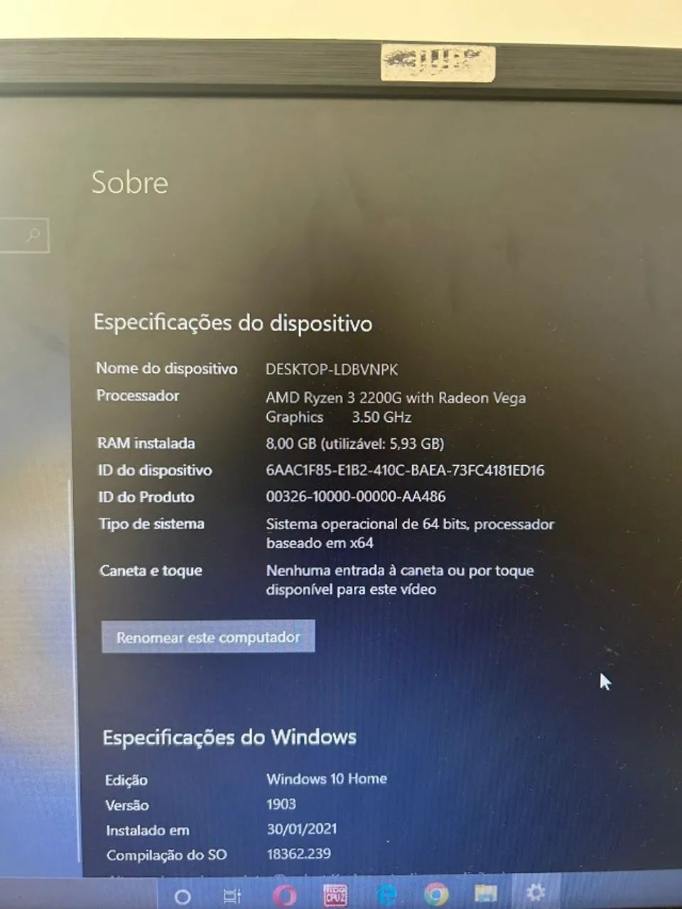 PC Gamer Processador Ryzen 3 2200G - Foto 4
