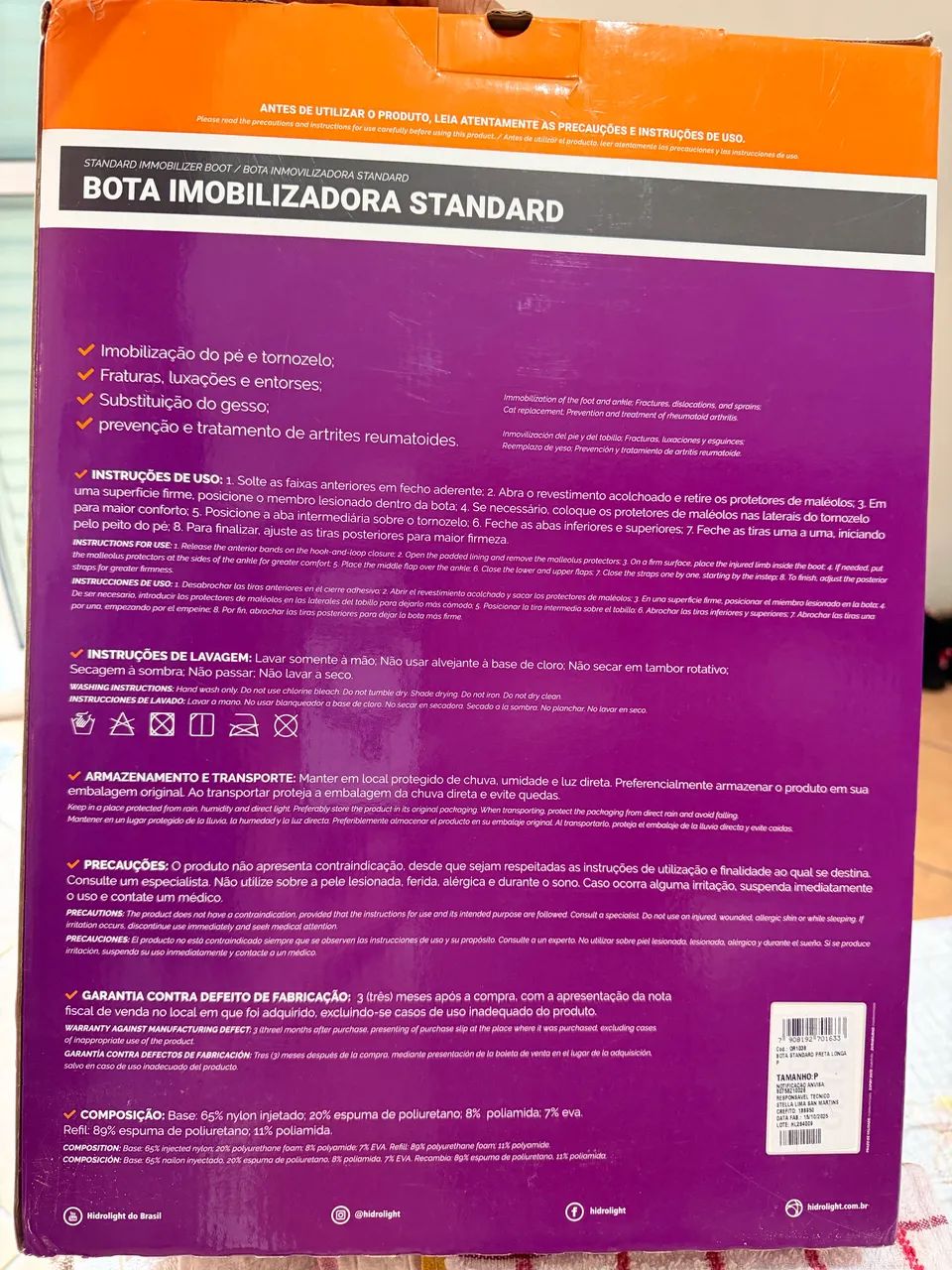 Vendo Bota Ortopédica modelo longa - Foto 4