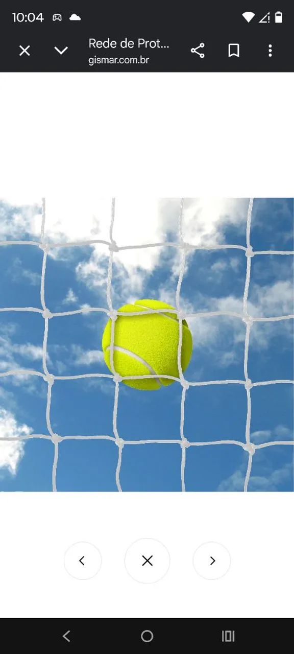 Rede de proteção para beach tennis 