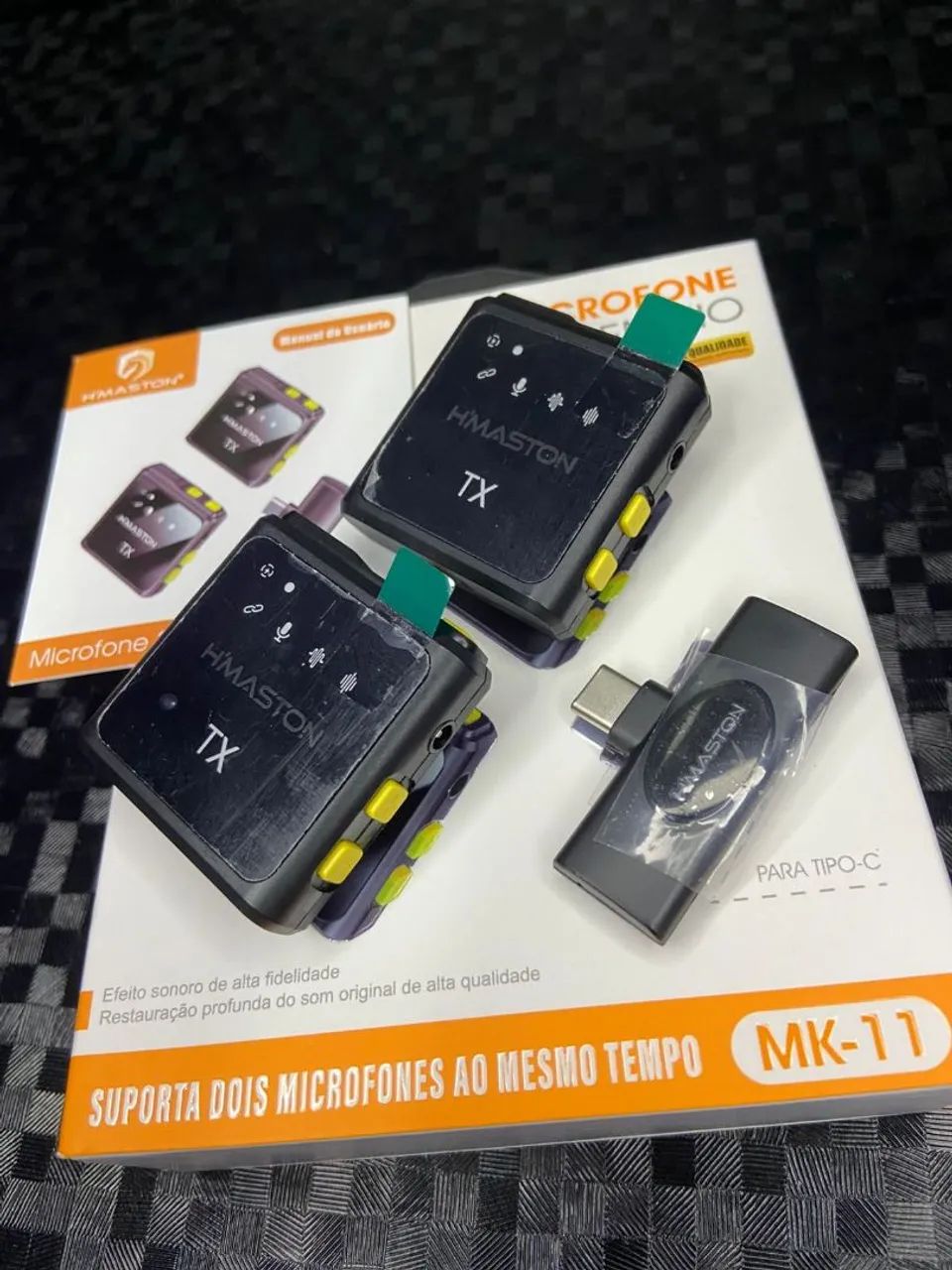 Microfone lapela 2 em 1 - tipo C com entrega grátis  - Foto 2