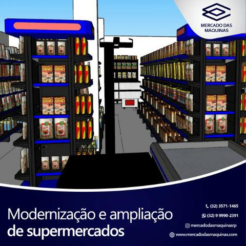 Ampliação e modernização de supermercados - Projeto completo
