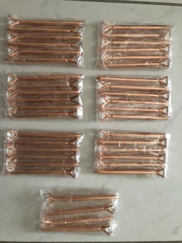 40 Canetas esferográficas cristal rose gold - Foto 5