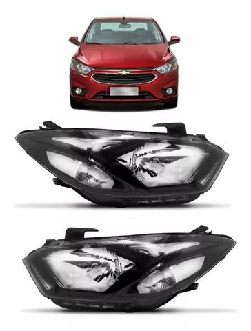 Par Farol Fume Preto Onix Prisma 2017 2018 2019 Sem Led