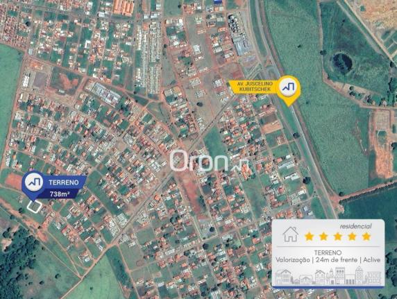 Terreno à venda, 738 m² por R$ 100.000,00 - Residencial Nova Cidade - Nerópolis/GO
