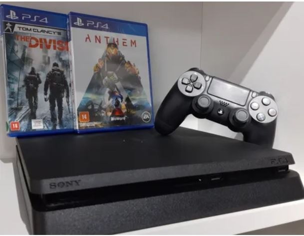 Playstation 4 Slim - Garantia de 01 ano. Aceitamos video games como parte do pagamento - Foto 3