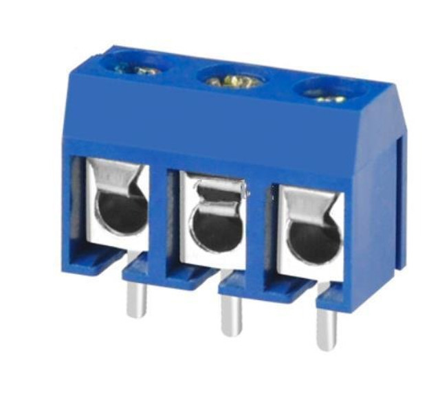 JA Robótica - (5 unid) Bloco parafuso pcb 3 pinos