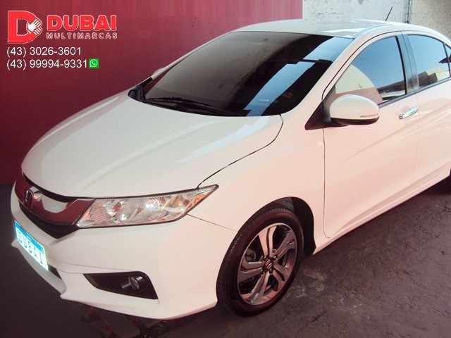 2015 | HONDA CITY EXL 1.5 FLEX  AUT.   COURO  / COMPLETO / PERICIADO / PLACA A