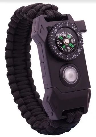 Par de Braceletes multiusos  7 em 1 , só preto 