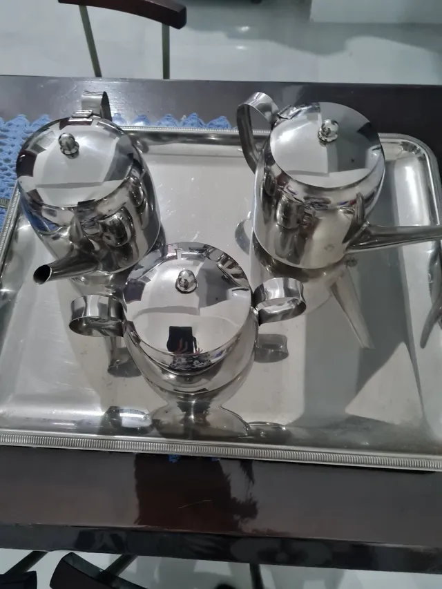 Jogo de cha inox  +49 anúncios na OLX Brasil