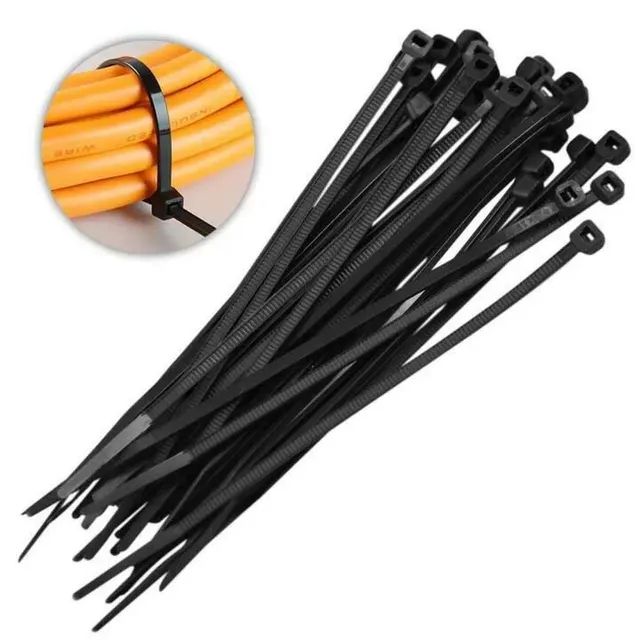 Kit 100 Abraçadeira Nylon 3.6x150 mm Preto lacrado 