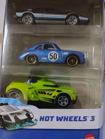 Hot wheels pack com 3 