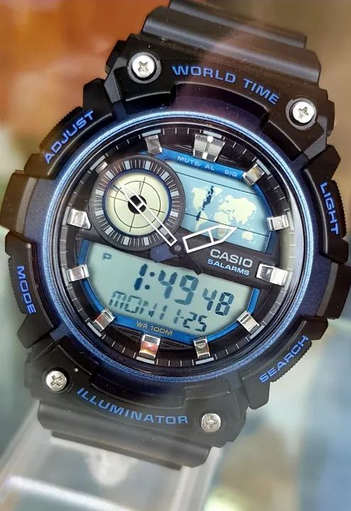 Relógio CASIO Masculino AEQ-200W-2AVDF - Foto 3