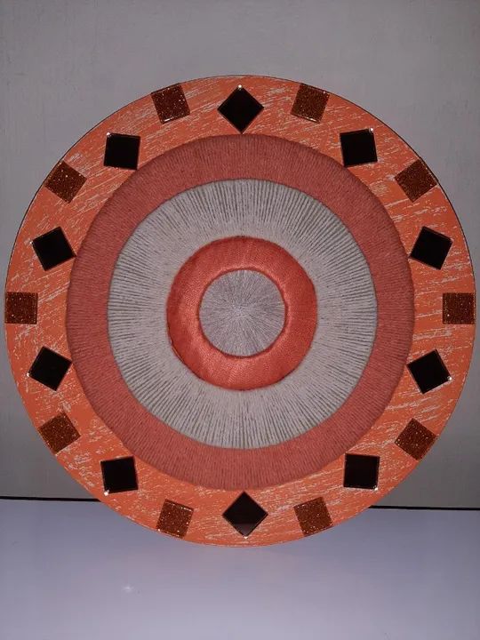 Quadro redondo - Mandala artesanal - Foto 4