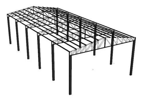 Galpão pré-moldado estrutura metalica 9x10 metros