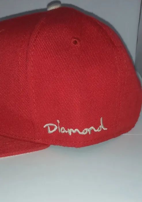 Boné vermelho Diamond supply co - Foto 2