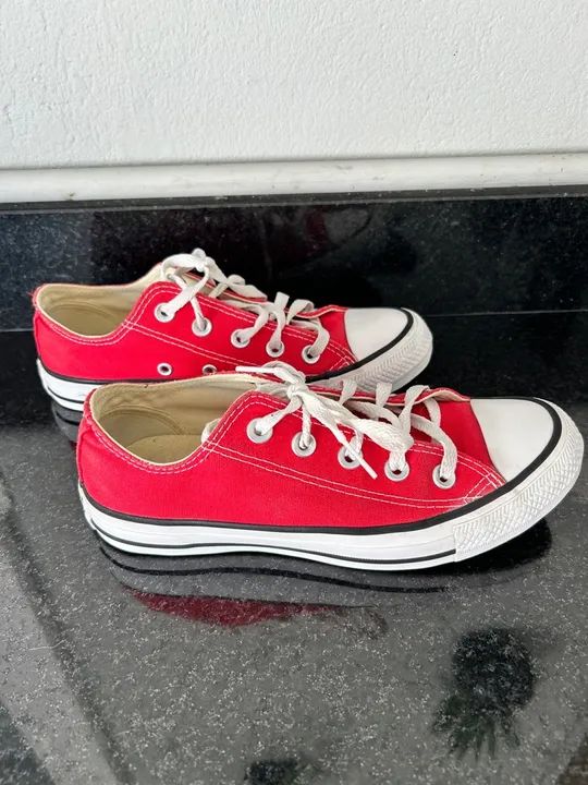 All star vermelho 34 fashion