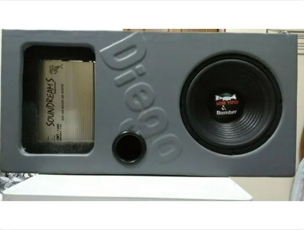 Caixa Selada 34 Litros Subwoofer Bicho Papão 12? Polegadas + Amplificadores - Manaus AM