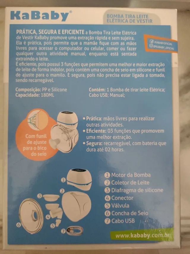 Bomba Elétrica de Vestir Kababy - Foto 2