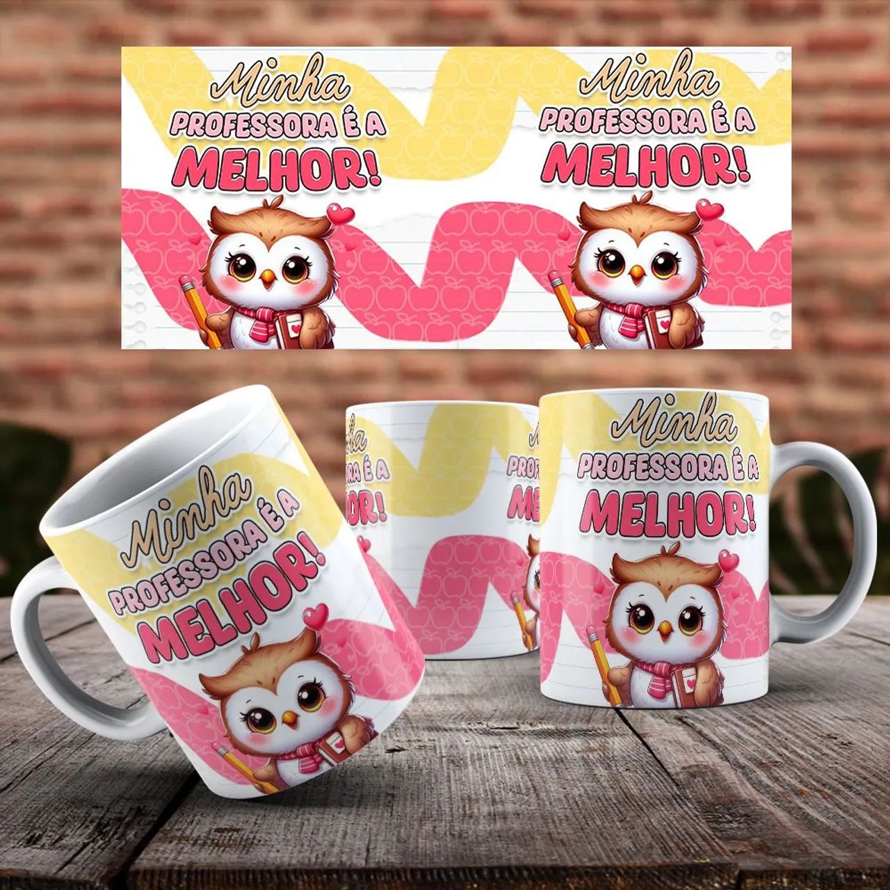 Caneca PROFESSOR coruja - Foto 5