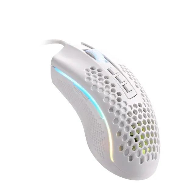 Mouse Gamer Redragon Storm Lunar White M808W-RGB 12.400DPI - WZetta - Foto 2