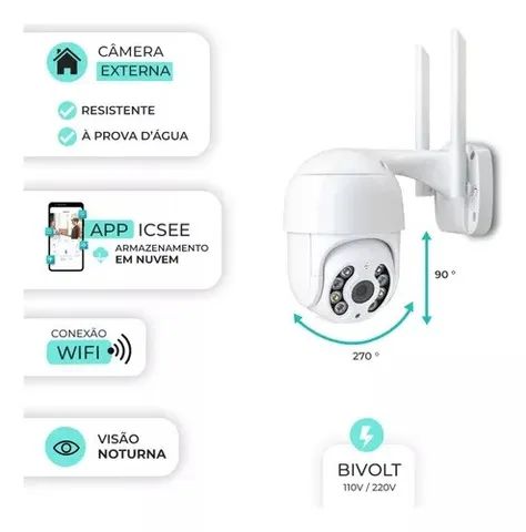 Câmera Wifi Externa Prova D'água - Foto 4
