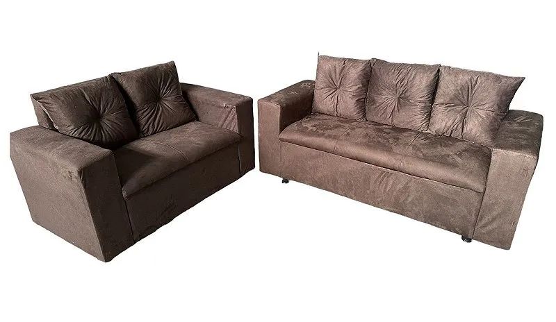jogo de sofa com almofadas 