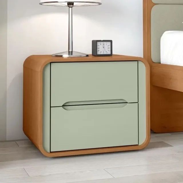 Mesa de Cabaceira 2 Gavetas Sálvia r64