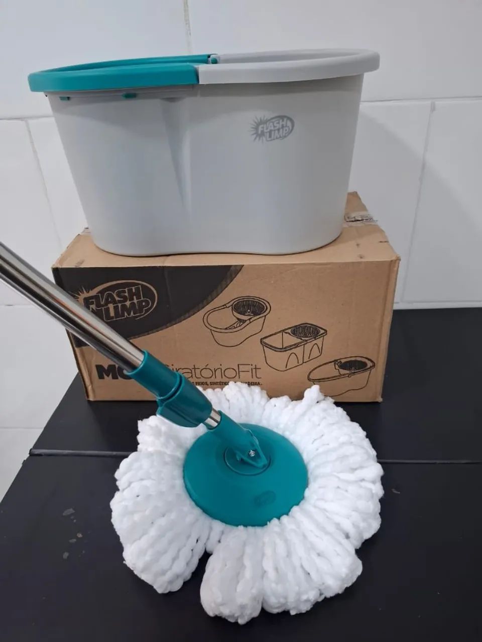 Mop giratório flash limp por 99,00 reais  - Foto 2