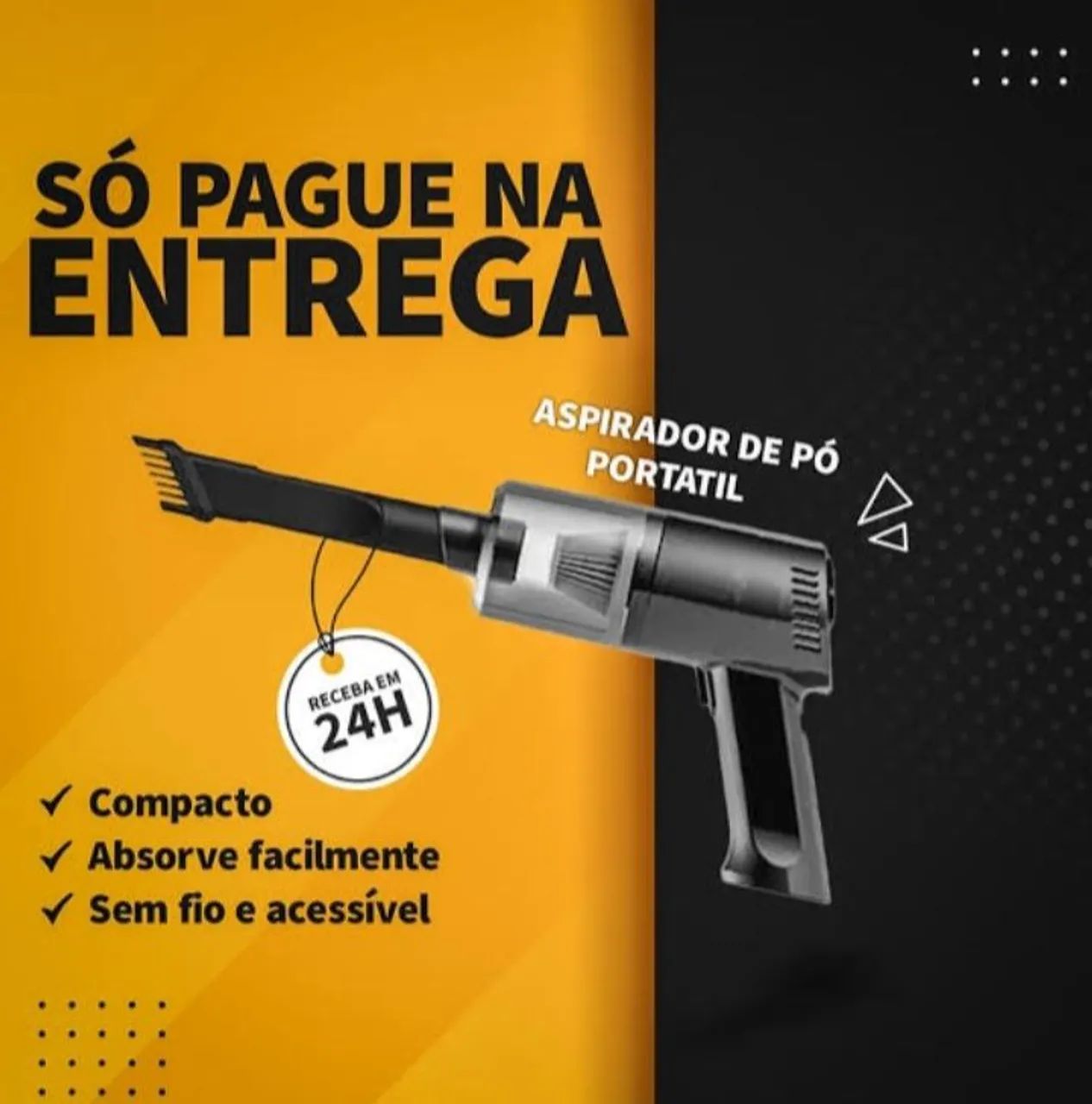Aspirador de pó portatil- Novo