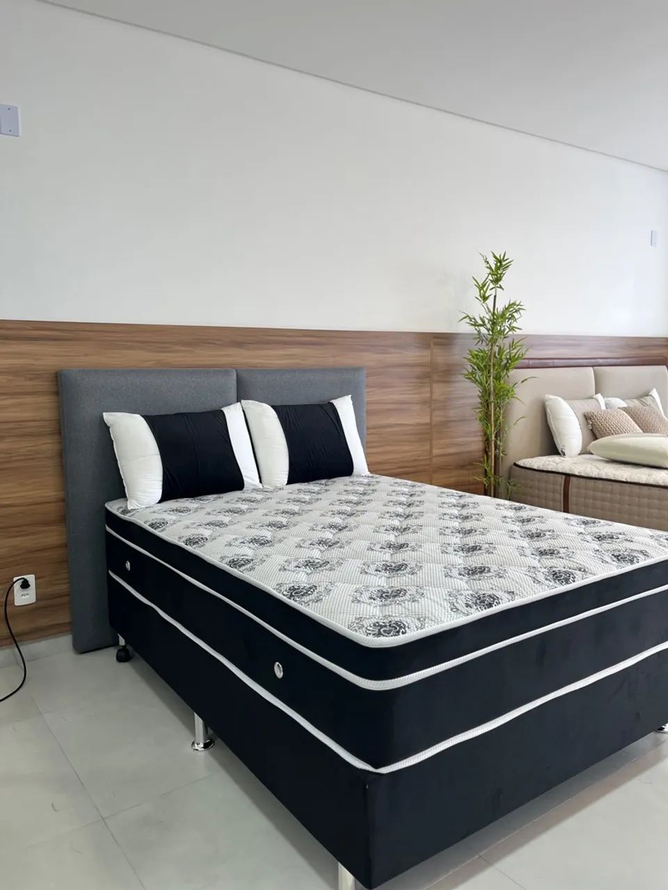 Cama Box Casal com Colchão Ortopédico - Foto 2
