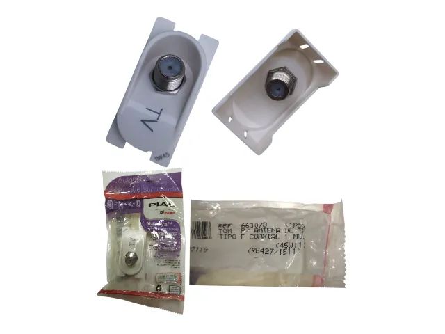Suporte Tomada, Tomada Coaxial Tv, Tomada Telefone, Módulo cego Pial Legrand Nereya - Foto 5